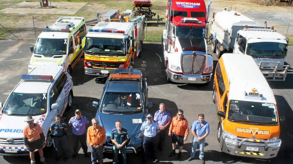 Local businesses have plastered a white ribbon sticker to their vehicles this month to raise awareness about domestic violence.